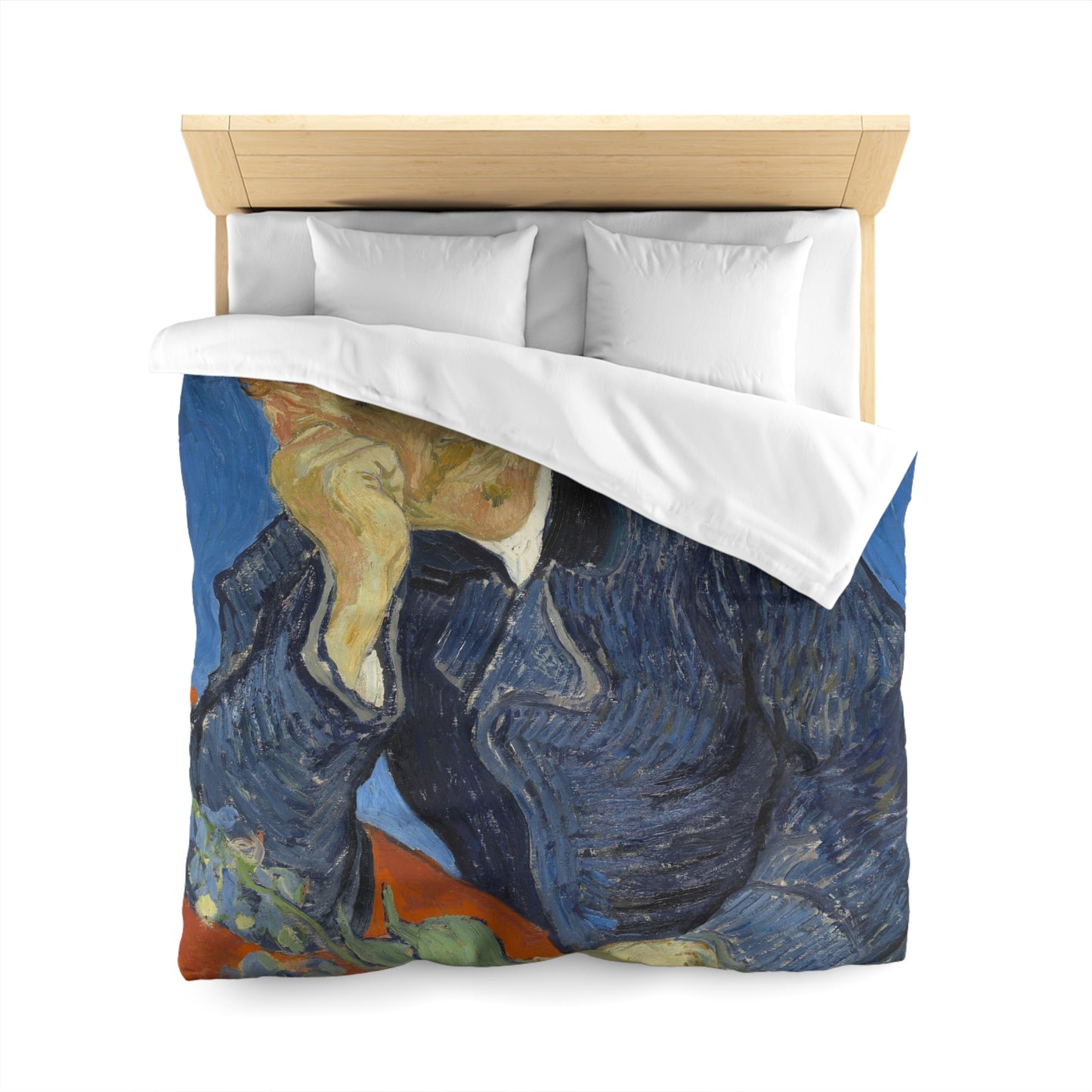 Van Gogh, Vincent - Portrait of Dr. Paul Gachet (1890) - Microfiber Duvet Cover