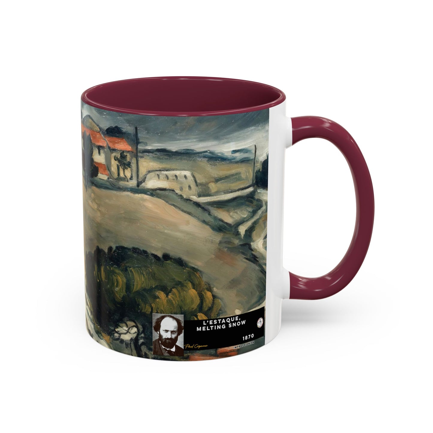 Cézanne, Paul - A Modern Olympia (1874) - Colorful Accent Mugs