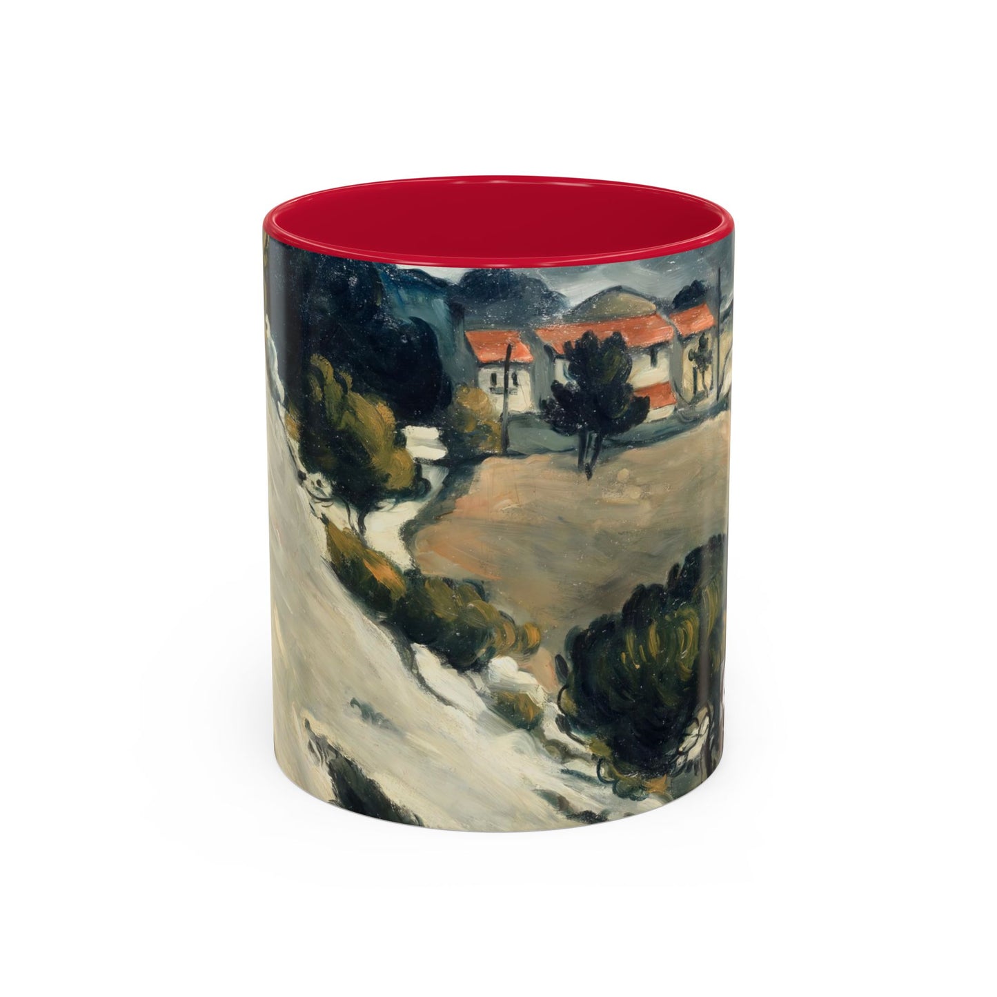 Cézanne, Paul - A Modern Olympia (1874) - Colorful Accent Mugs