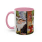 Cézanne, Paul - A Modern Olympia (1874) - Colorful Accent Mugs
