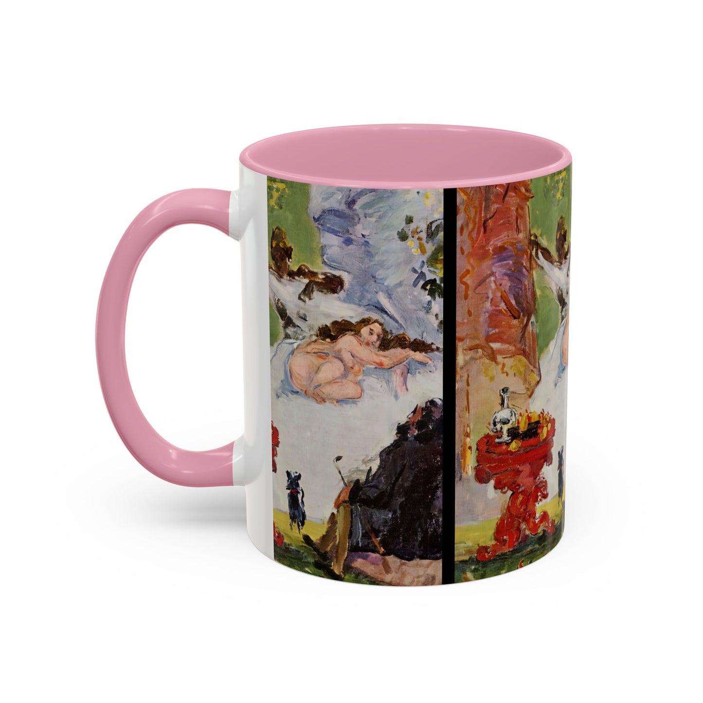 Cézanne, Paul - A Modern Olympia (1874) - Colorful Accent Mugs