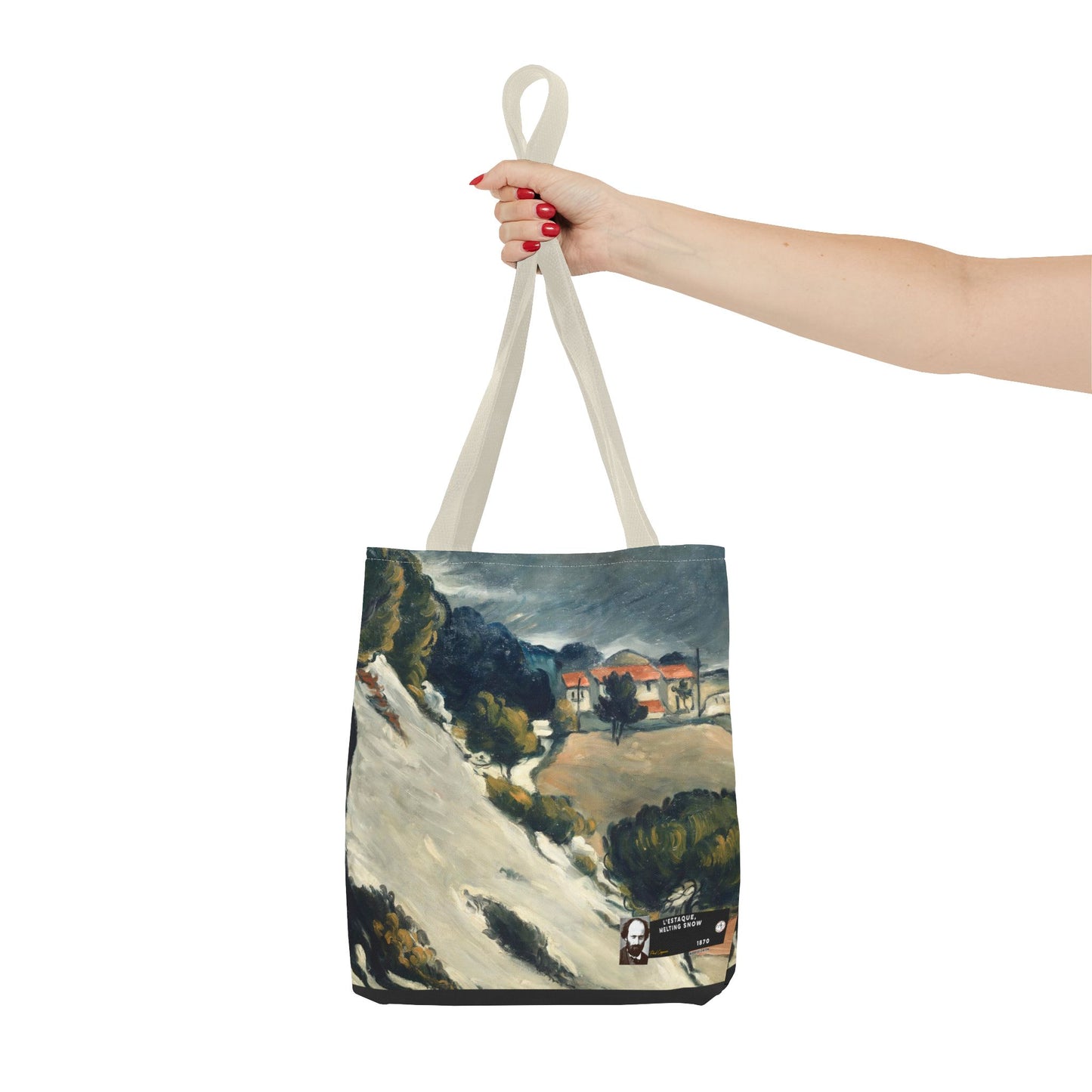 Cézanne, Paul - L’Estaque, Melting Snow (1870) - Tote Bag