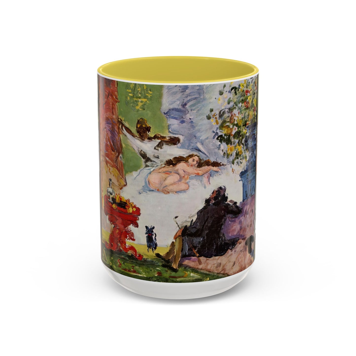 Cézanne, Paul - A Modern Olympia (1874) - Colorful Accent Mugs