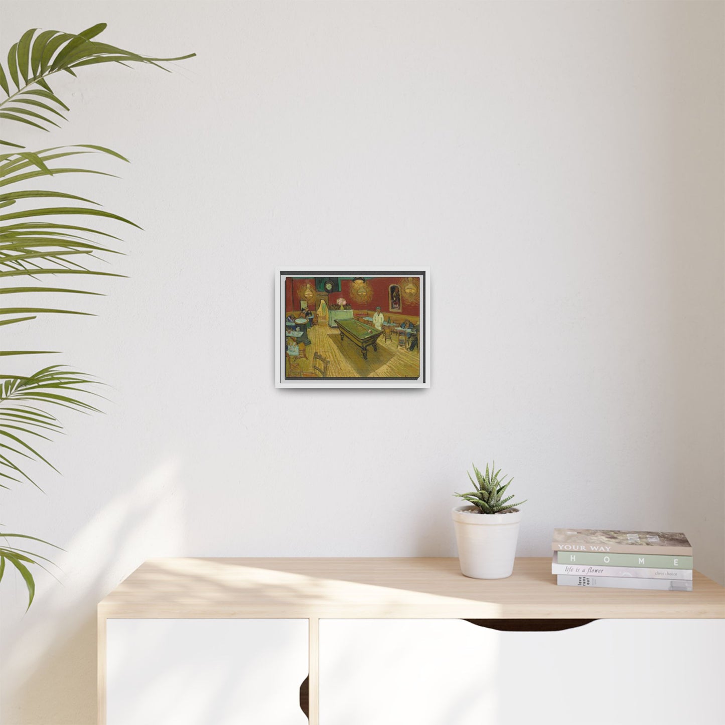 Van Gogh, Vincent - The Night Cafe (1888) - Matte Canvas, Framed