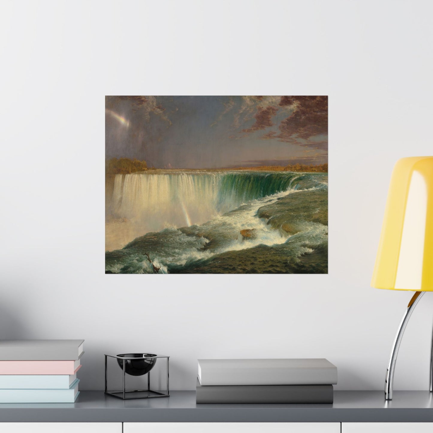 Church, Frederic Edwin - Niagara (1857) - Satin Posters