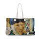 Van Gogh, Vincent - Self Portrait with Bandaged Ear (1889) - Weekender Bag