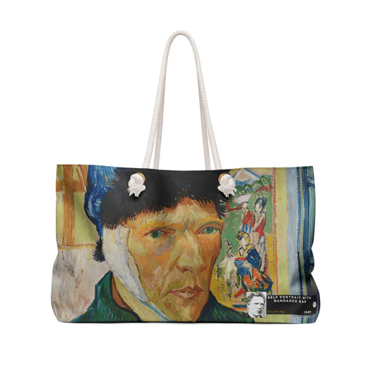 Van Gogh, Vincent - Self Portrait with Bandaged Ear (1889) - Weekender Bag