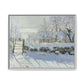 Monet, Claude - The Magpie (1868) - Matte Canvas, Framed