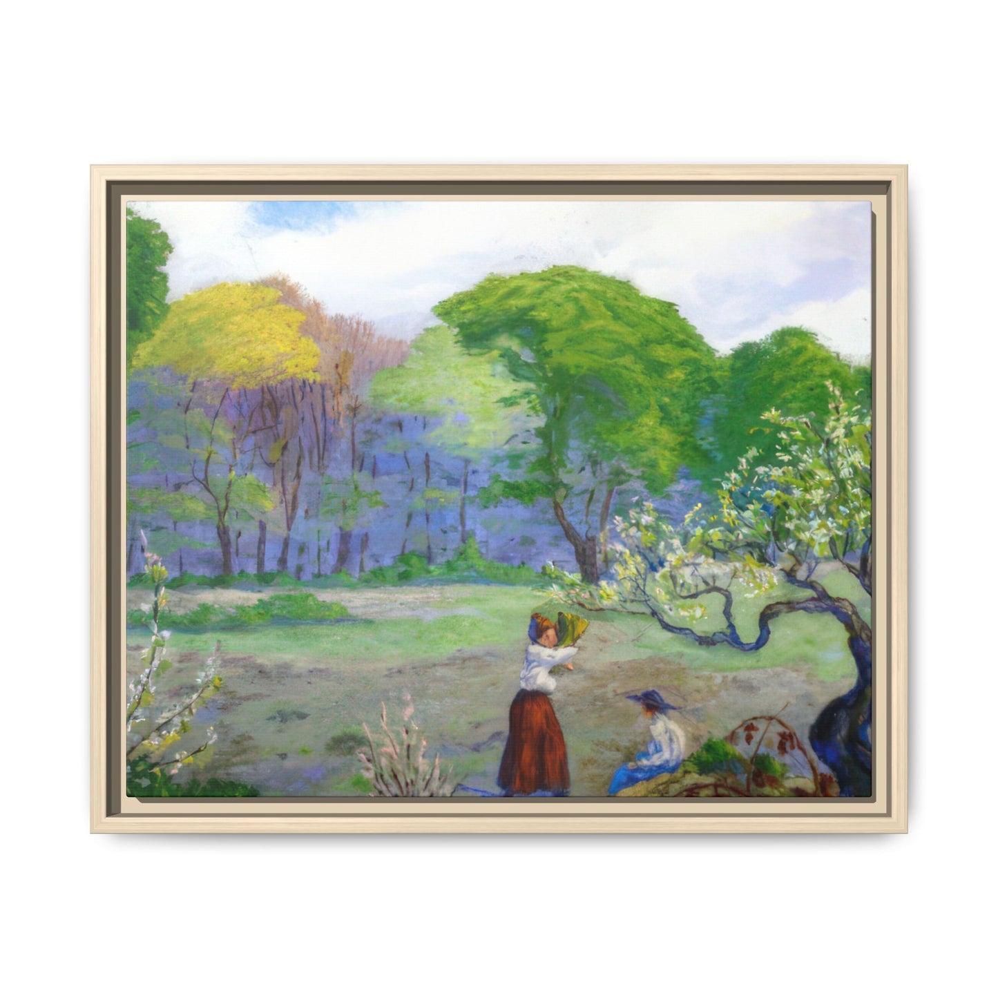 Ranson, Paul - Picking Flowers (1890) - Matte Canvas, Framed