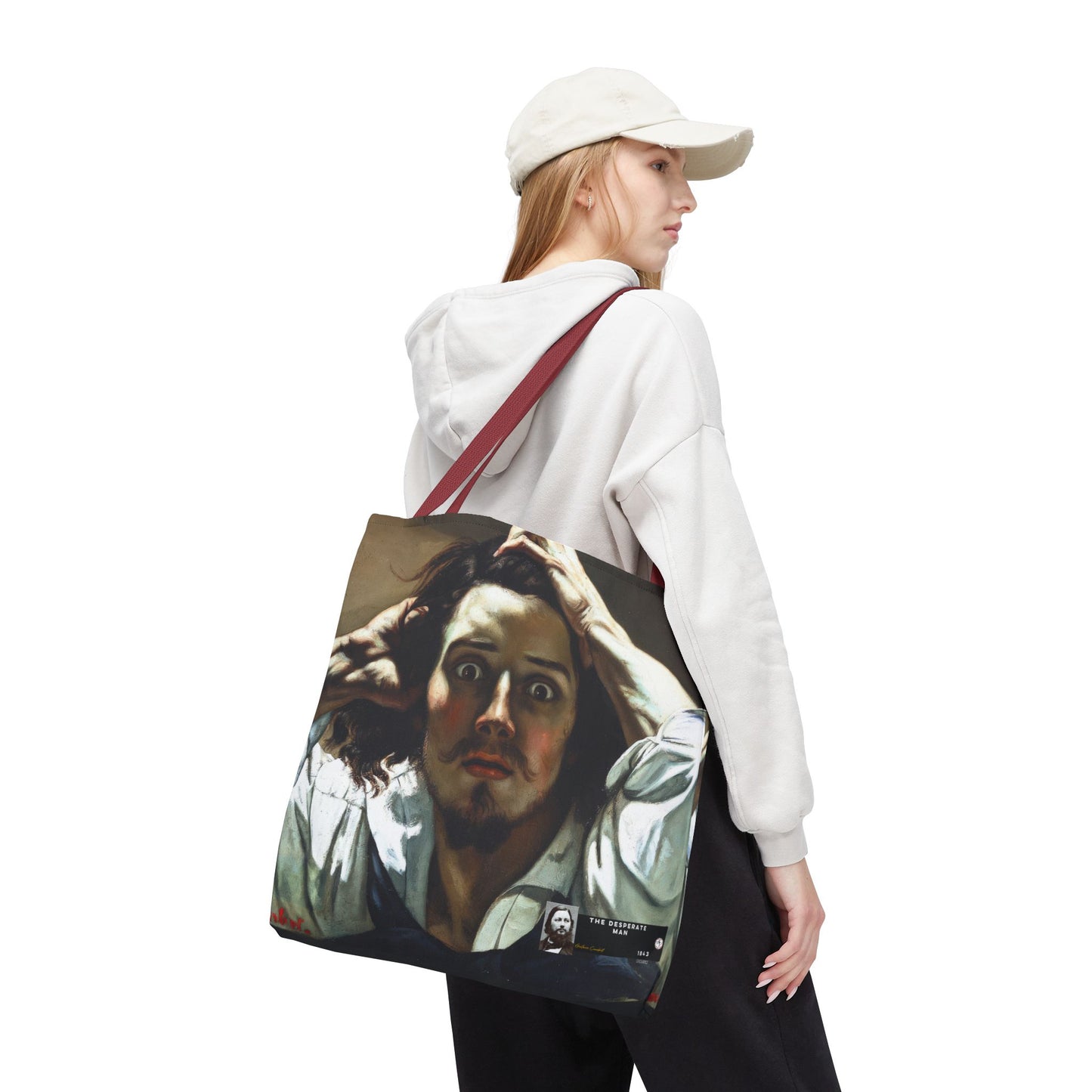 Courbet, Gustave - The Desperate Man (1843) - Tote Bag