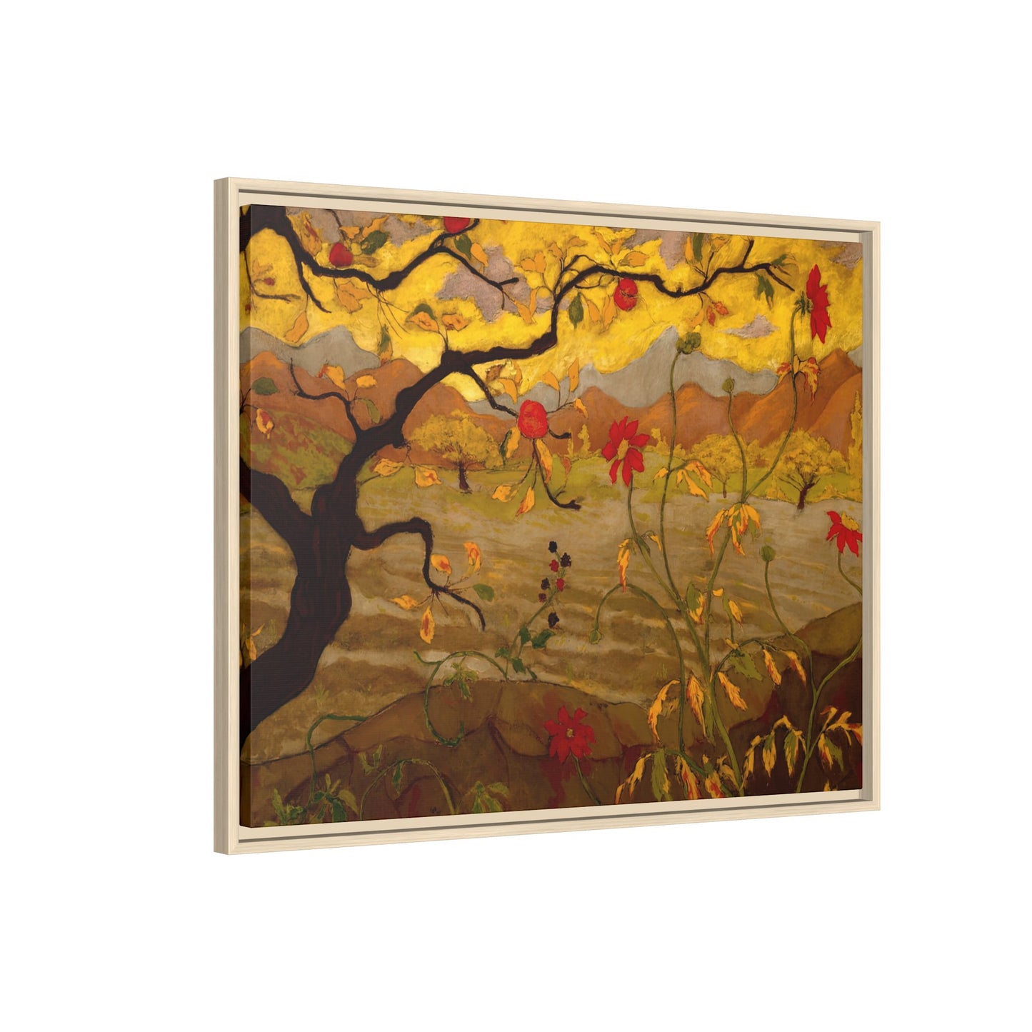 Ranson, Paul - Apple Tree with Red Fruit (1902) - Matte Canvas, Framed