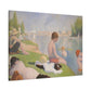 Seurat, Georges - Bathers at Asnières (1884) - Canvas Block, unframed