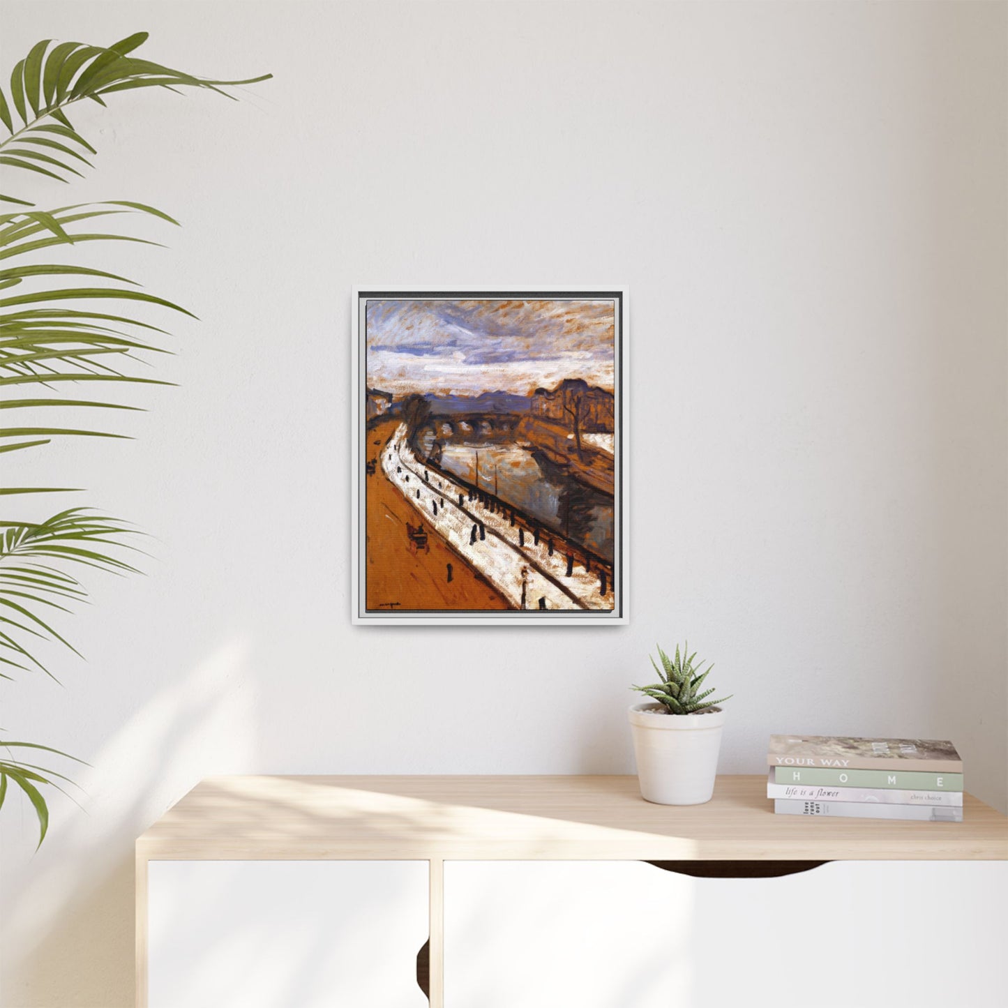 Marquet, Albert - Quai des Grands-Augustins (1905) - Matte Canvas, Framed