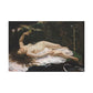 Courbet, Gustave - Woman with a Parrot (1866) - Canvas Block, unframed