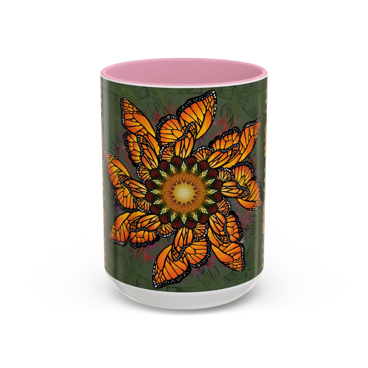 Pacio, Adam - Monarch Butterfly Mandala - Colorful Accent Mugs