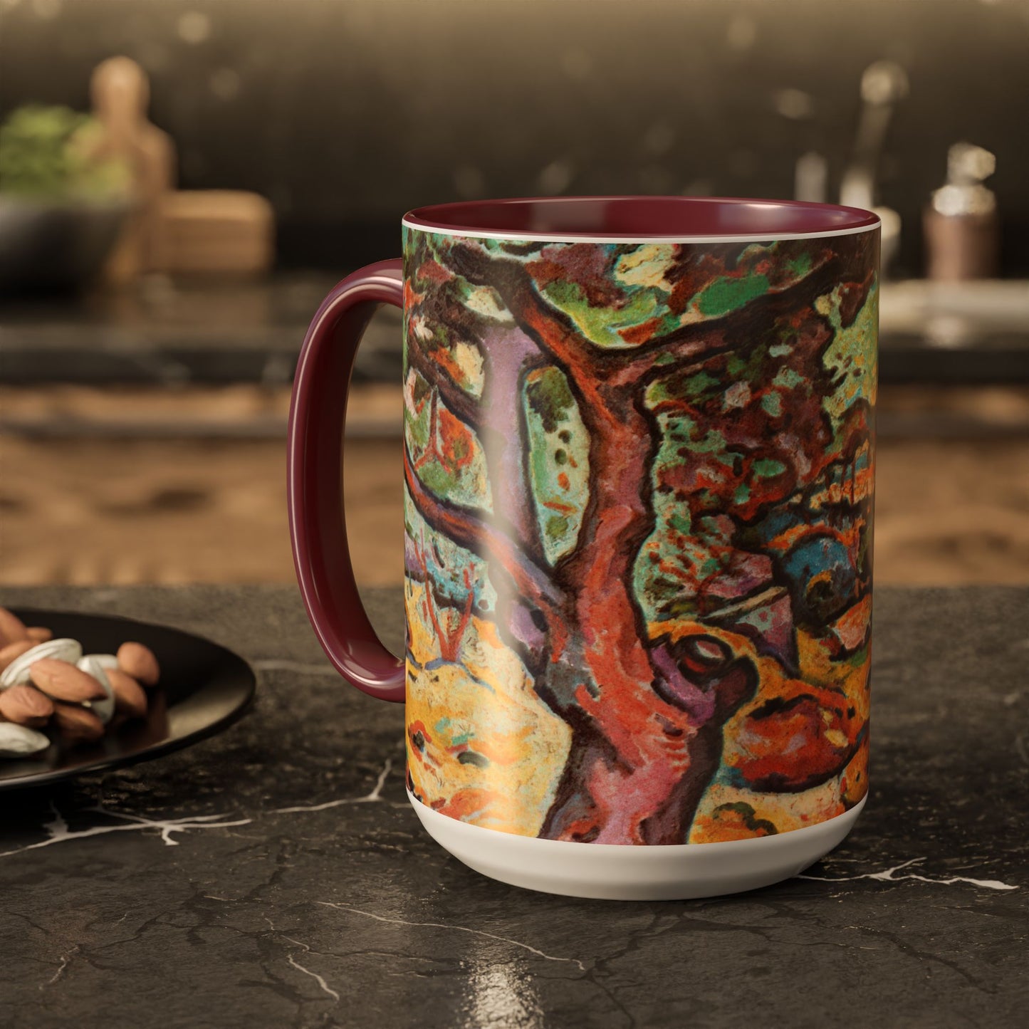 Braque, Georges - Olive Tree near L'Estaque (1906) - Colorful Accent Mugs