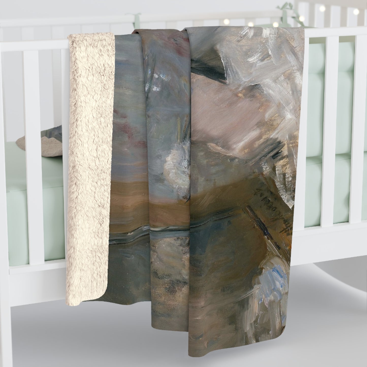 Morisot, Berthe - Woman at Her Toilette (1880) - Sherpa Fleece Blanket