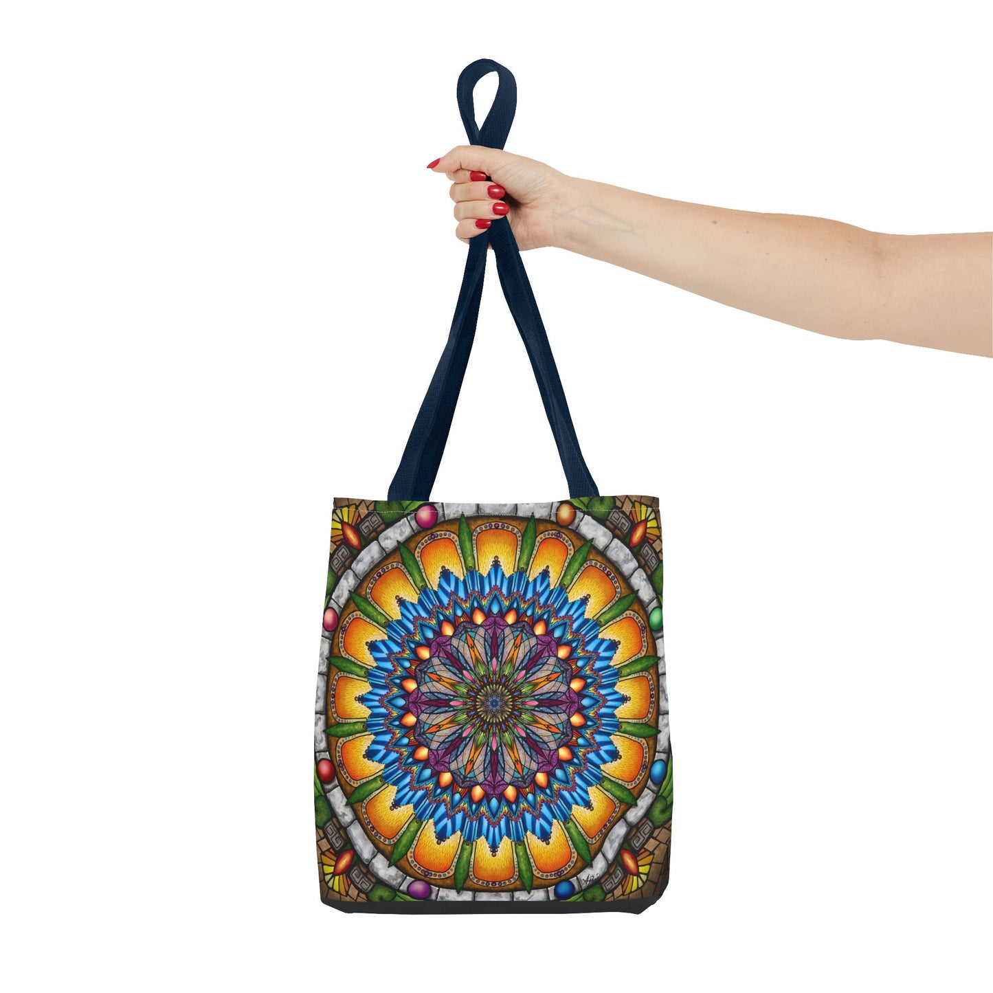Pacio, Adam - Emerald Arrows Mandala - Tote Bag