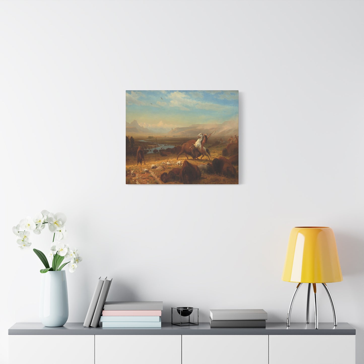 Bierstadt, Albert - The Last of the Buffalo  (1888) - Canvas Block, unframed
