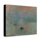 Monet, Claude - Impression, Sunrise (1872) - Canvas Block, unframed