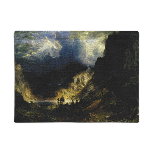 Bierstadt, Albert - A Storm in the Rocky Mountains, Mt. Rosalie (1866) - Woven Wall Tapestry