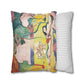 Matisse, Henri - The Joy of Life (1905) - Suede Square Pillowcase
