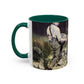 Courbet, Gustave - The Stone Breakers (1850) - Colorful Accent Mugs