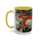 Gauguin, Paul - Vision of the Sermon (Jacob Wrestling with the Angel) (1888) - Colorful Accent Mugs