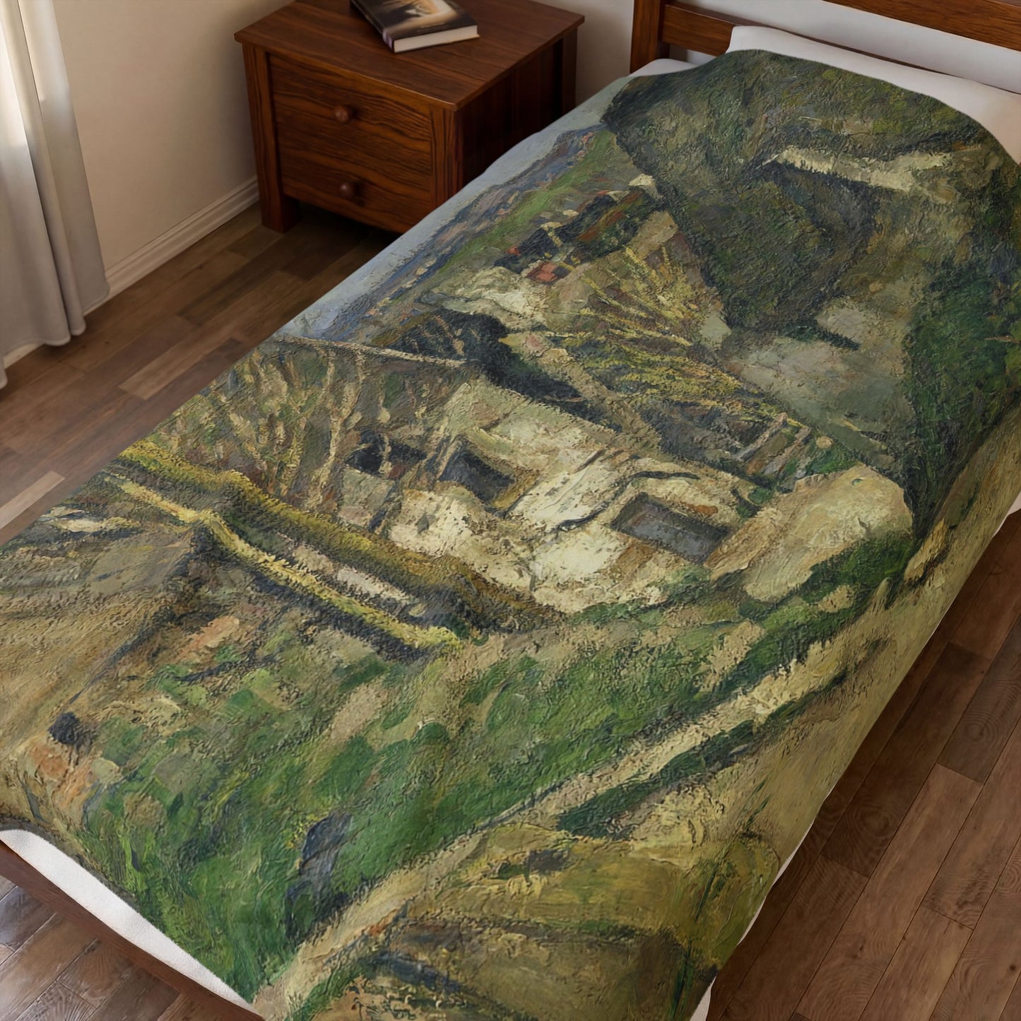 Cézanne, Paul - The House of the Hanged Man, Auvers-sur-Oise (1874) - Velveteen Plush Blanket