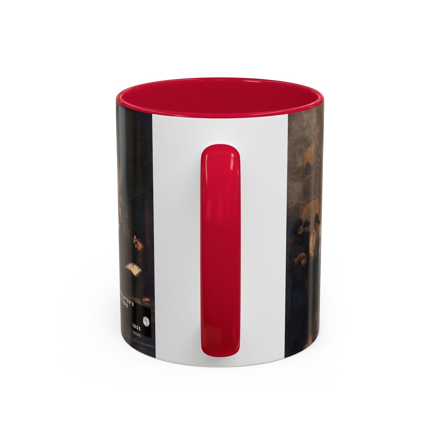 Courbet, Gustave - The Painter’s Studio (1855) - Colorful Accent Mugs