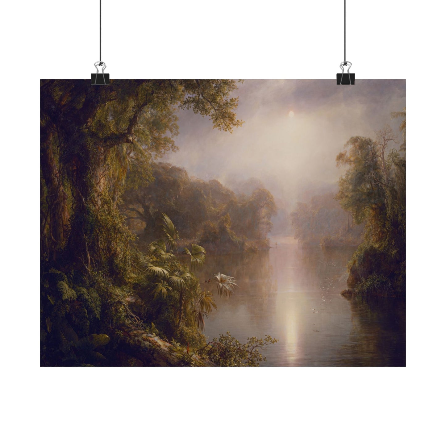 Church, Frederic Edwin - Morning in the Tropics -  Later version  (1877) - Satin Posters