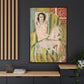 Matisse, Henri - Odalisque with Raised Arms (1923) - Matte Canvas, Framed