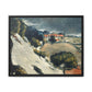 Cézanne, Paul - L’Estaque, Melting Snow (1870) - Matte Canvas, Framed