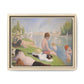 Seurat, Georges - Bathers at Asnières (1884) - Matte Canvas, Framed