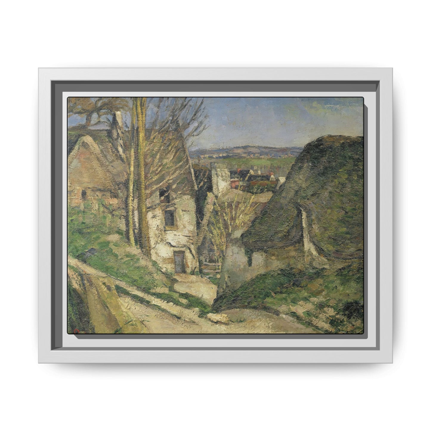 Cézanne, Paul - The House of the Hanged Man, Auvers-sur-Oise (1874) - Matte Canvas, Framed