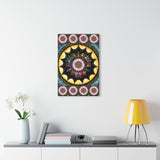 Obsidian Grandmothers Mandala - Acrylic Block