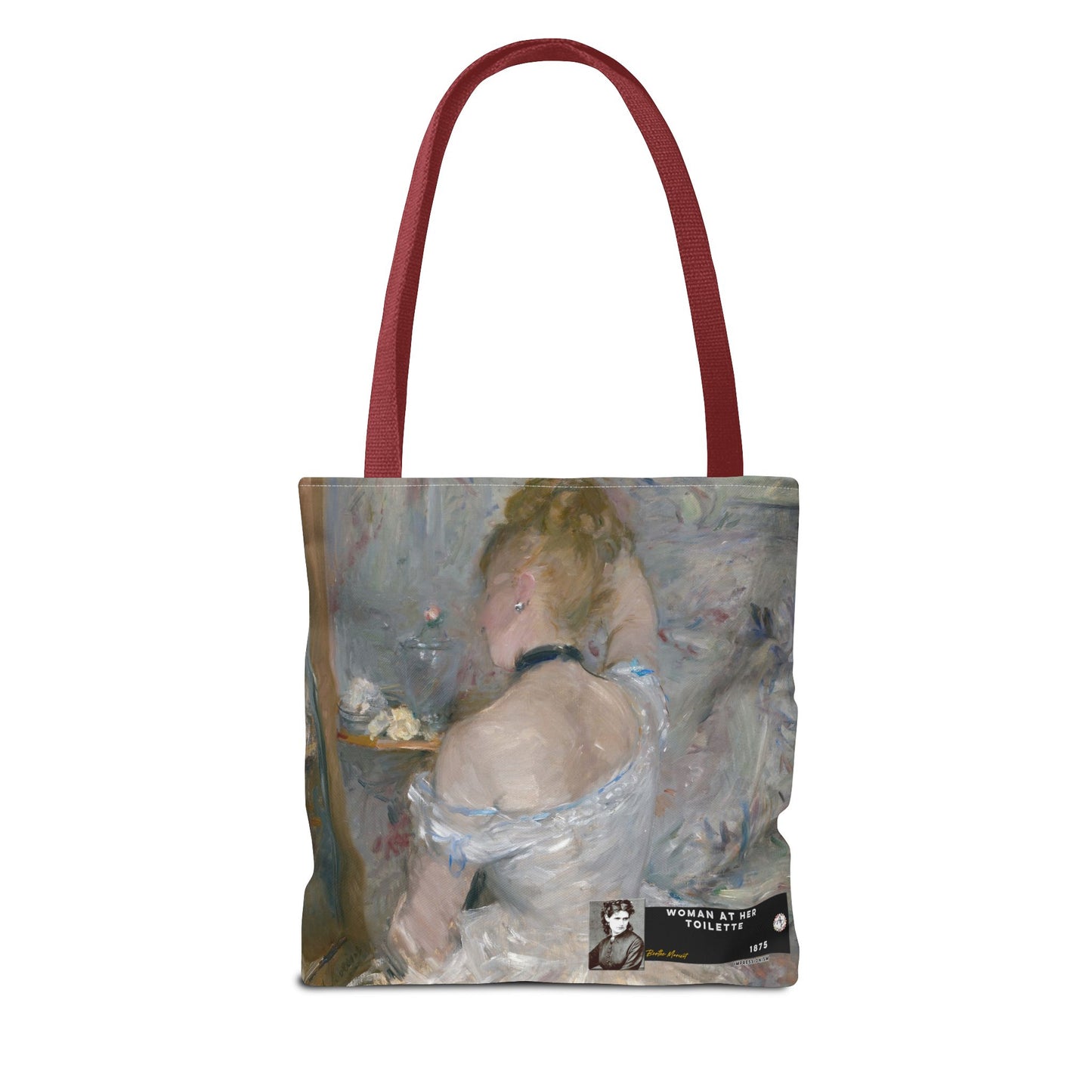 Morisot, Berthe - Woman at Her Toilette (1880) - Tote Bag