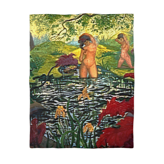 Ranson, Paul - The Lotus Bather (1906) - Microfiber Duvet Cover