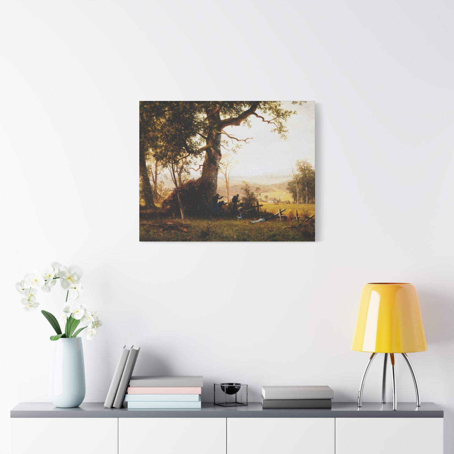 Bierstadt, Albert -  Guerrilla Warfare (1861) - Canvas Block, unframed