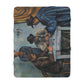 Cézanne, Paul - The Card Players (1892) - Sherpa Fleece Blanket