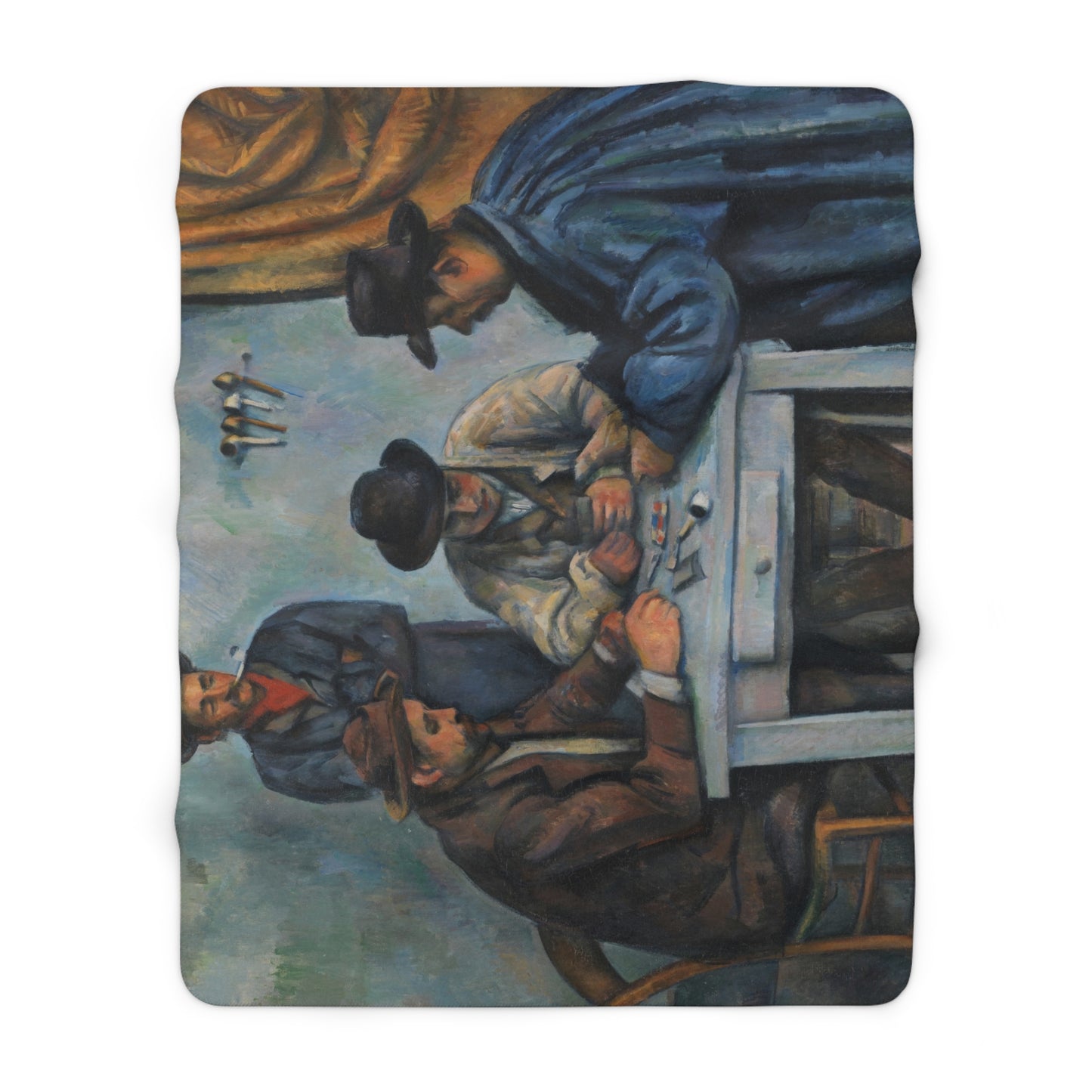 Cézanne, Paul - The Card Players (1892) - Sherpa Fleece Blanket