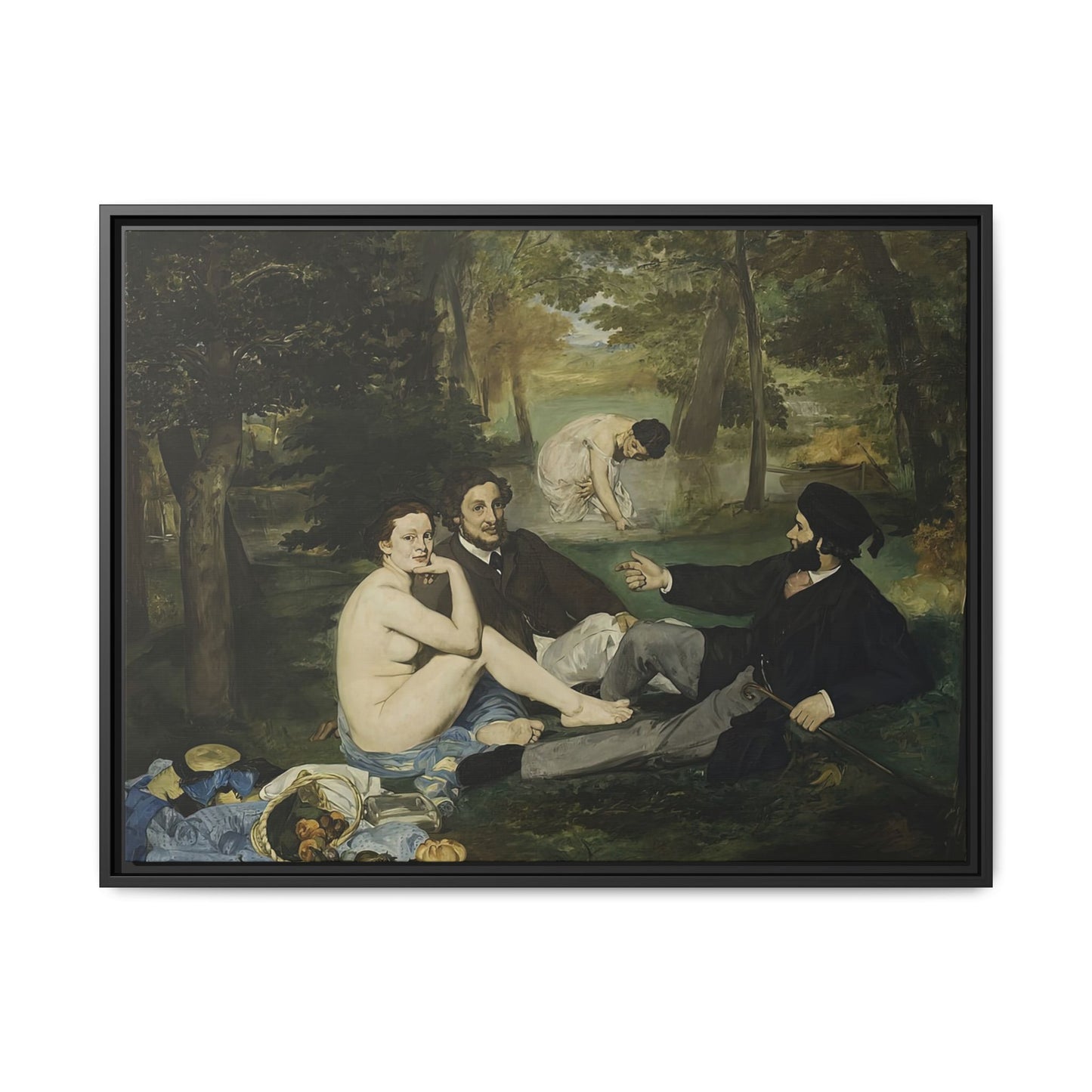 Manet, Édouard - Luncheon on the Grass (1863) - Matte Canvas, Framed