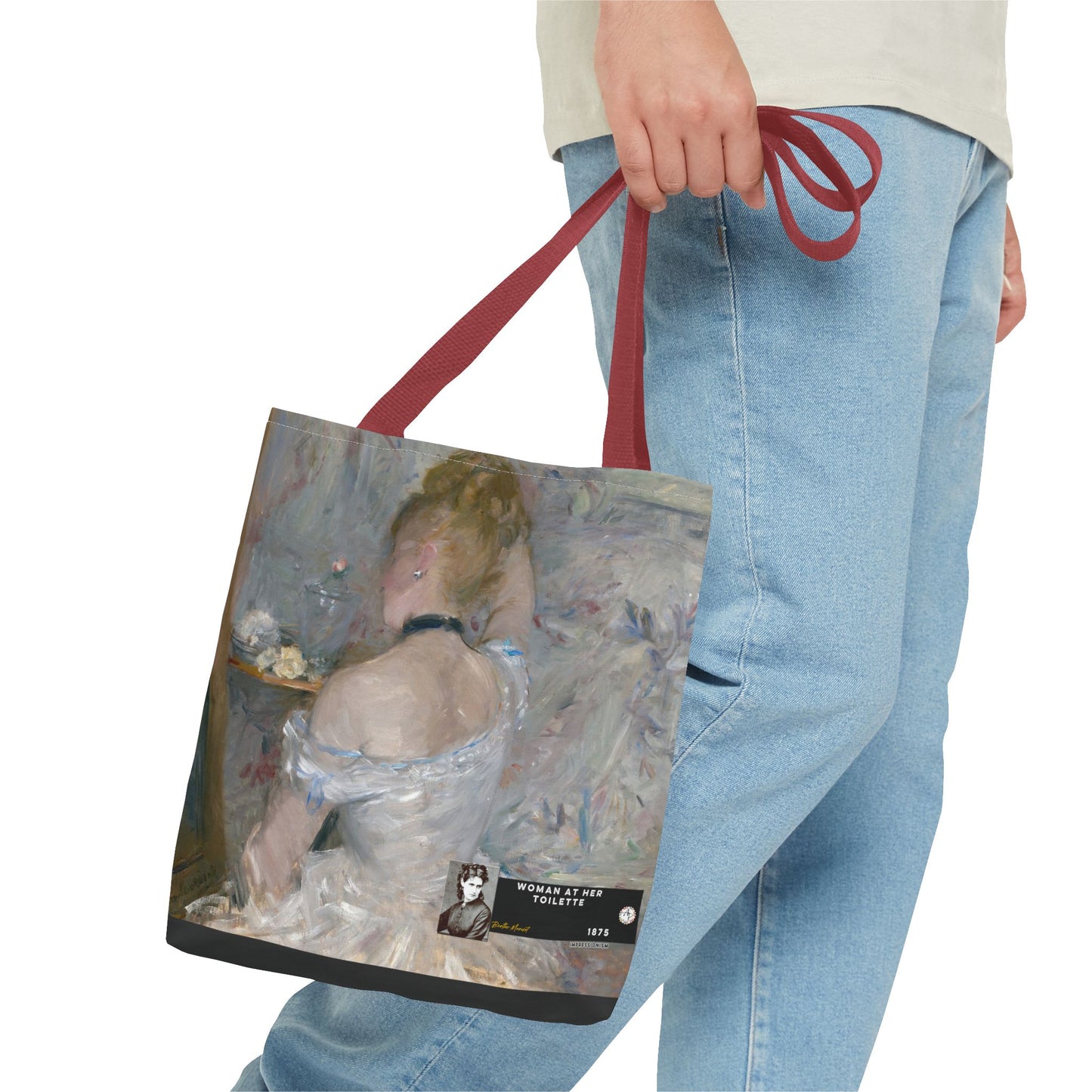 Morisot, Berthe - Woman at Her Toilette (1880) - Tote Bag