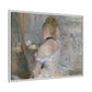 Morisot, Berthe - Woman at Her Toilette (1880) - Matte Canvas, Framed