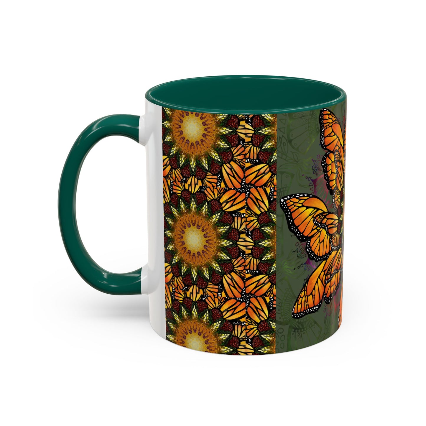 Pacio, Adam - Monarch Butterfly Mandala - Colorful Accent Mugs
