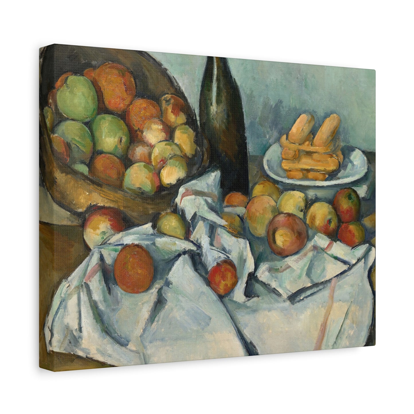 Cézanne, Paul - Basket of Apples (1893) - Canvas Block, unframed