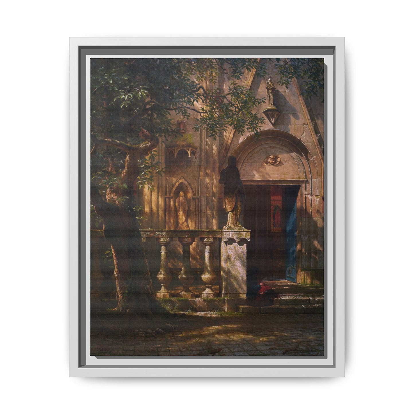 Bierstadt, Albert - Sunlight and Shadow  (1854) - Matte Canvas, Framed