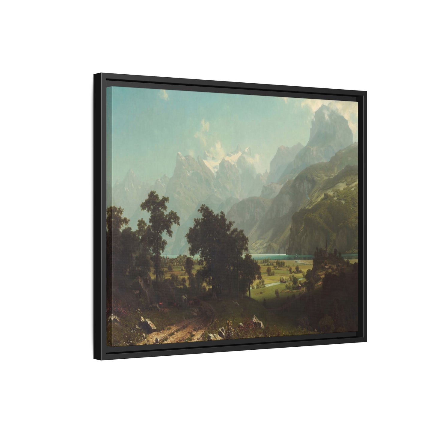 Bierstadt, Albert - Lake Lucerne (1858) - Matte Canvas, Framed