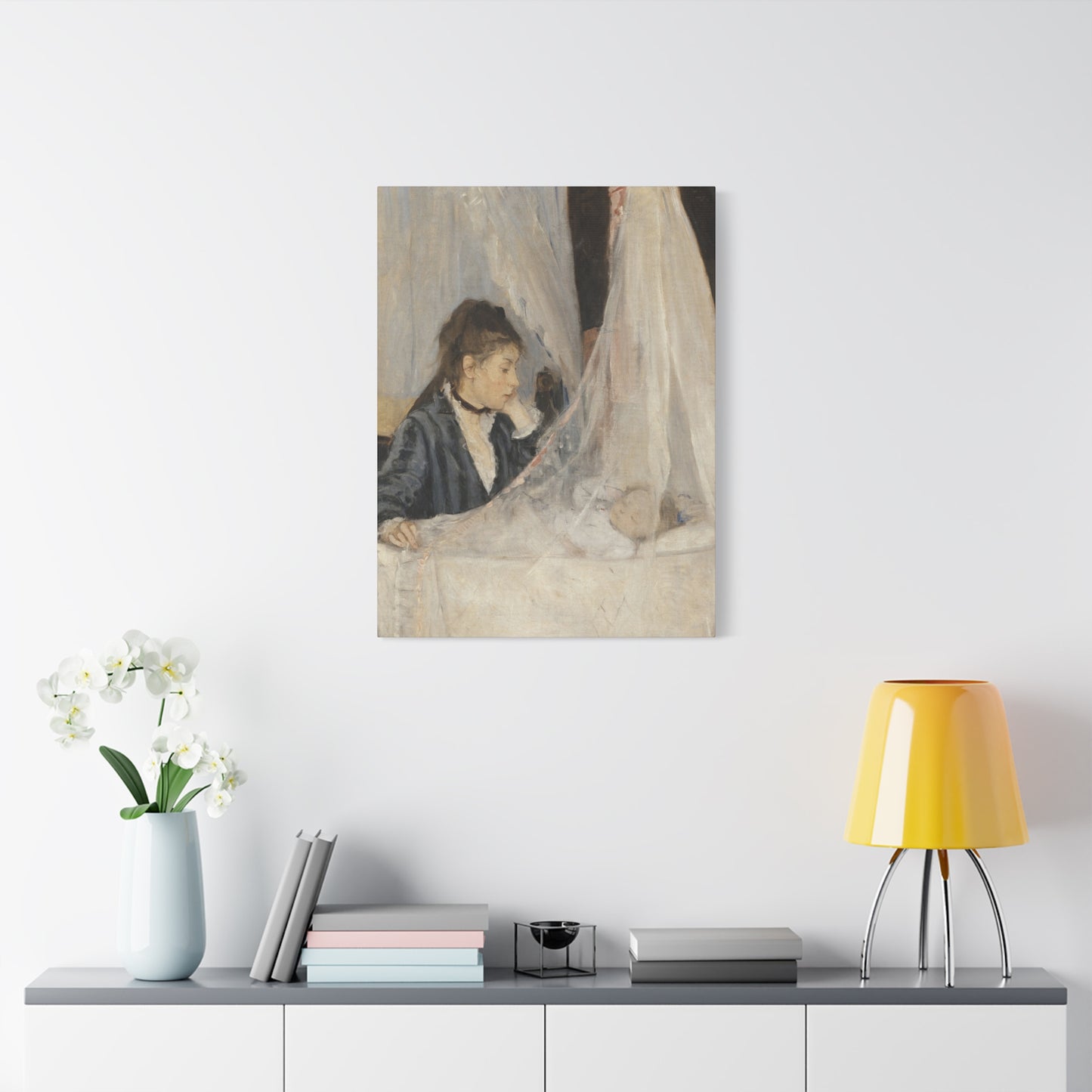 Morisot, Berthe - The Cradle (1872) - Canvas Block, unframed