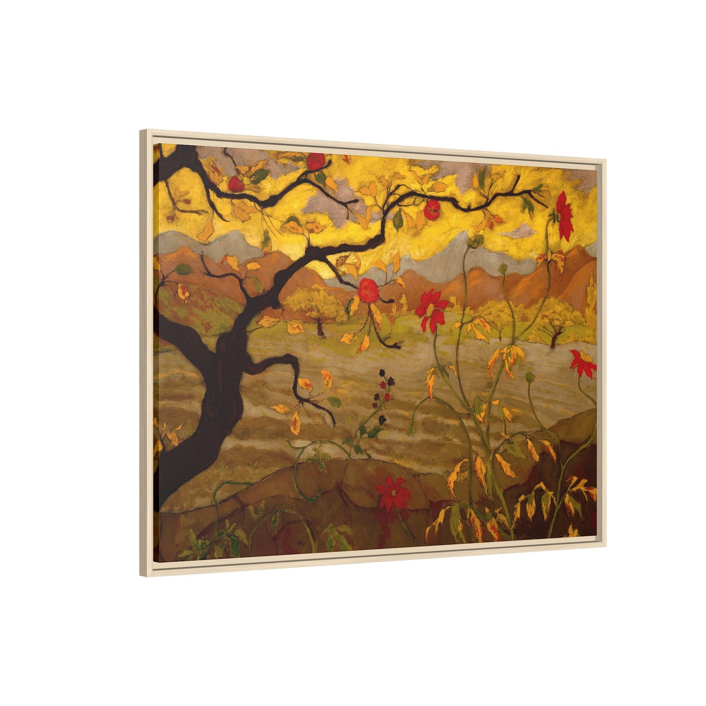 Ranson, Paul - Apple Tree with Red Fruit (1902) - Matte Canvas, Framed